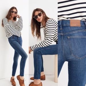 Madewell 9” High Rise Skinny Denim Jean Size 25 #J6515 Medium Wash NEW NWT